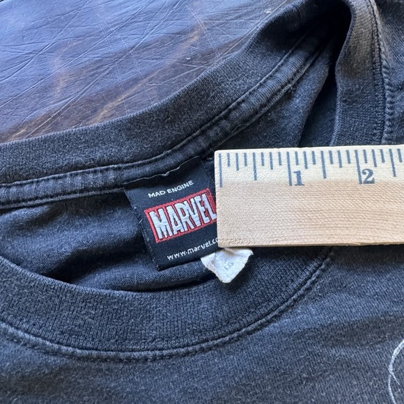 Rare Vintage MAD ENGINE Marvel Avengers Superheroes Iron Man T Shirt 2000s SZ L - Picture 5 of 6